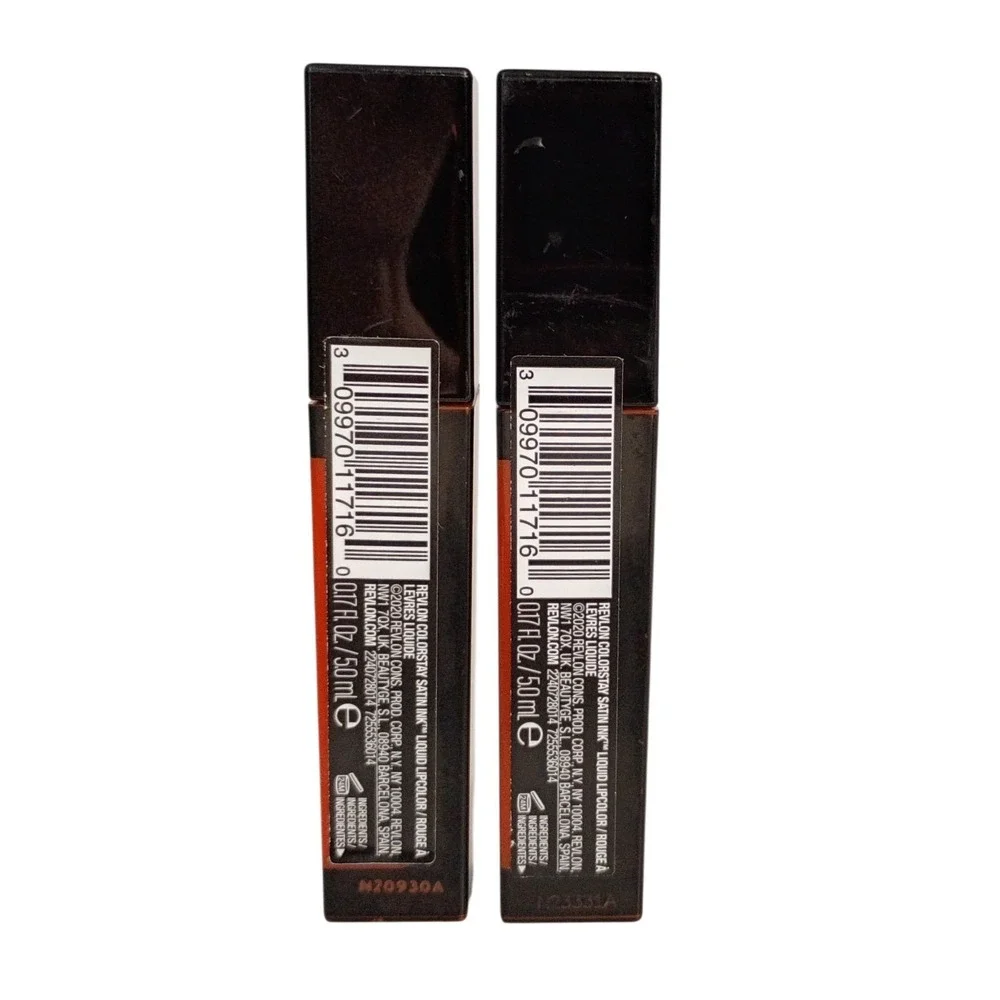 2 Pack Revlon ColorStay Satin Ink Liquid Lipstick 014 Smokin' Hot New Sealed‎